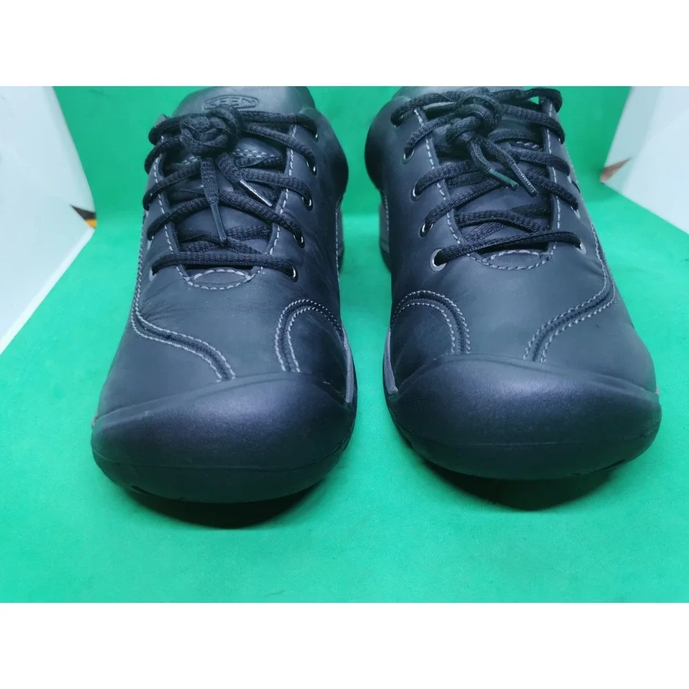 KEEN Women's Presidio II Hiking Shoe 1018314 Black Leather Grey US 9.5 EU 40